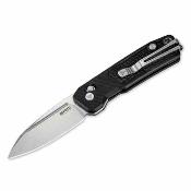 SRM7229GB SRM Scout Black | Lame Drop Point Acier Sandvik 14C28N | Manche G10 Noir Ambi Lock - Livraison Gratuite