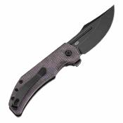 TB1089A2 Tenable Orion | Couteau Pliant Lame Clip Point Acier 14C28N Manche Micarta Purple - Livraison Gratuite