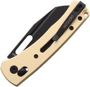 TD023DC Defcon Tan | Couteau Pliant | Lame Tanto Reverse 14C28N | Manche Aluminium | Axis Lock - Livraison Gratuite