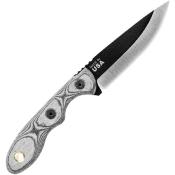 TPMSKBLM Couteau Fixe TOPS Mini Scandi Lame Acier 1095 Manche Micarta Noir Étui Kydex Made In USA - Livraison Gratuite