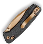 TVJM02CGN Couteau Trivisa Koala Crossbar Lock | Lame Acier Bohler N690 Drop Point Manche Carbon Fiber Pattern G10 - Livraison Gratuite