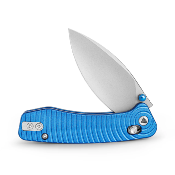 TVJM02LMN Couteau TRIVISA Koala-L Blue Pliant Crossbar Lock Lame Drop Point Acier N690 Manche Aluminium - Livraison Gratuite