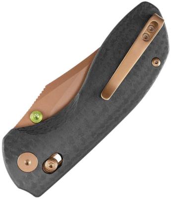 TVJM15CG14 — Couteau Trivisa Hippo Crossbar Lock Lame Acier 14C28N Stonewash Clip Point Manche G-10 Noir Chasse Bushcraft Livraison Gratuite