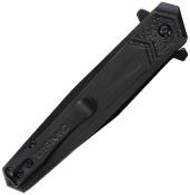 USMA3009BK USMC Tactical | Lame Acier 3Cr13MoV Black Oxide | Manche Aluminium Noir | Ouverture Assistée - Livraison Gratuite