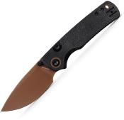 VOSA2610 Couteau VOSTEED Porcupine Lame Acier 14C28N Copper Dune Manche Micarta Black Top Liner Lock - Livraison Gratuite