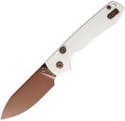 VOSA2913 Couteau Vosteed Raccoon A2913 Drop-Point Acier 14C28N Manche G10 Blanc Sécurité Top Liner Lock – Livraison Gratuite