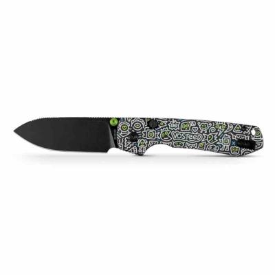 VOSA2934 Couteau de poche Vosteed Raccoon Lame Acier 14C28N Manche G10 Doodle Monster - Livraison Gratuite