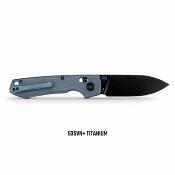 VOSA4510 Couteau Vosteed Raccoon TiSlim Crossbar Lock Lame Acier S35VN SW Manche Acid Blue Titane Crossbar Lock - Livraison Gratuite