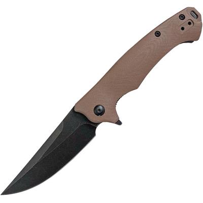Couteau ABKT Tac Tan G10 Night Stalker Acier D2 AB007T - Livraison Gratuite