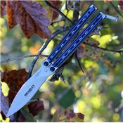Couteau Bradley Kimura Balisong Butterfly Blue G-10 Made In USA BCC905 - Livraison Gratuite