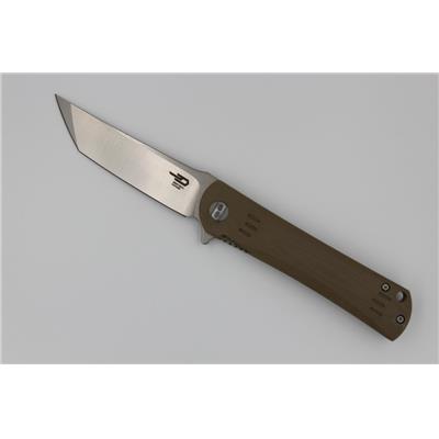 Couteau Bestech Knives Tanto Kendo Lame Acier D2 Manche Tan G-10 Linerlock BTKG06C1 - Free Shipping