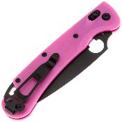 DGRFM022SPKB — Couteau Daggerr Sting Slim Lame Acier VG-10 PVD Noir Manche G10 Rose Crossbar Lock Livraison Gratuite