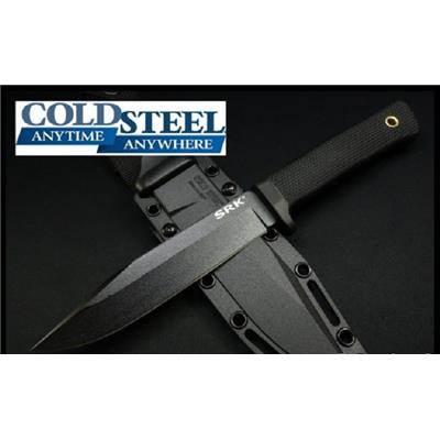 Couteau Cold Steel SRK Survival Rescue Lame Acier SK-5 Manche Kray-Ex Etui Secure-Ex CS49LCK - Free Shipping