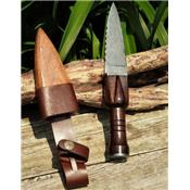 Couteau Scottish Sgian Dubh Lame Damas 256 Couches DM1171 - Livraison Gratuite