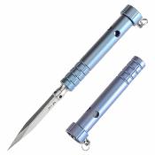 G005A6 Pic Kansept EDC Stiletto | Lame Acier 5Cr13 Satin Épingle | Manche Blue Anodized Titanium | Pocket Clip | Livraison Gratuite
