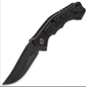 GH5114 Couteau Hibben Whirlwind Black Lame Acier 7Cr17 IKBS - Livraison Gratuite