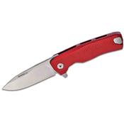 LSTROKARS Couteau LionSteel ROK Red Acier M390 Satin Rotoblock Made Italy - Livraison Gratuite