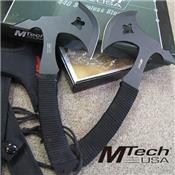 Lot de Couteaux - 2 Haches Tomahawk Throwing Axe Lancer Tactical Rando Acier 440 Manche Corde MT628 - Free SHipping