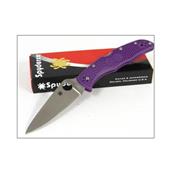 Couteau SPYDERCO Endura 4 - Spyderco Purple FRN ENDURA 4 Plain SC10FPPR