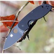 Couteau Spyderco Efficient Black G-10 & Lame Black SC216GPBBK - Livraison Gratuite