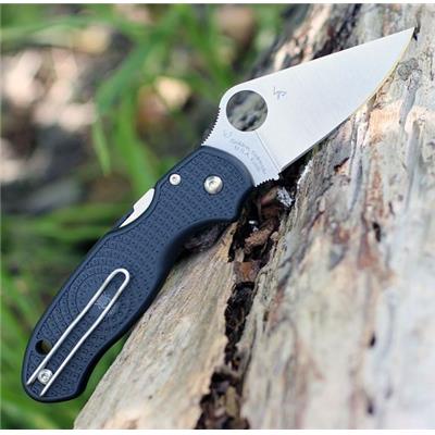 Couteau Spyderco Para 3 Plain Acier CTS BD1N Made USA SC223PBK - Livraison Gratuite