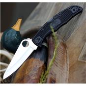 Couteau Spyderco SALT 2 Lame Acier H1 Manche FRN Japan SC91PBK2 - Livraison Gratuite