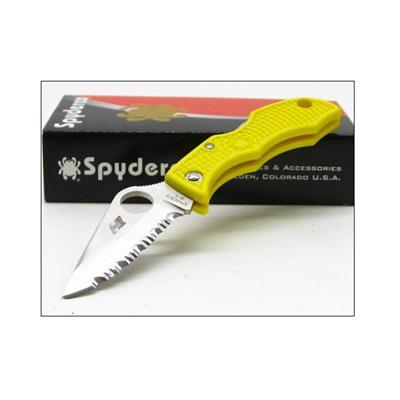 COUTEAU SPYDERCO Yellow LADYBUG SALT H1 Serrat SCLYLS3 - LIVRAISON GRATUITE