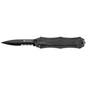 Couteau Automatique OTF Smith&Wesson Lame Acier AUS-8 Serr Manche Aluminium SWOTF9BS - Free Shipping