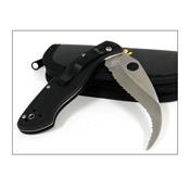 Couteau SPYDERCO Black G-10 Civilian SERRATED SC12GS - LIVRAISON GRATUITE