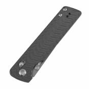 B2038V1 Couteau TENABLE Anomaly Lame Acier Nitro-V Stonewashed Manche Aluminium Gris Cross Bar Lock - Livraison Gratuite