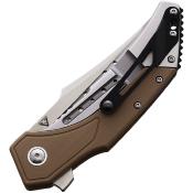 BG009 Couteau Begg Knives Astio Tan Lame Tanto Acier D2 IKBS - Livraison Gratuite