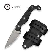 CIVC220271 Couteau CIVIVI SOKN Lame Nitro-V Acier Drop Point Manche G-10 Black Etui Kydex - Livraison Gratuite
