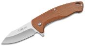CM19479 Camillus Arvo – Couteau Pliant A/O Lame Drop Point Acier 420 Manche Micarta Lin Beige - Livraison Gratuite