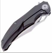 CMB02B CMB Made Knives Prowler – Couteau pliant Frame Lock Lame Acier M390 Satin Manche Carbon Fiber & Titanium - Livraison Gratuite