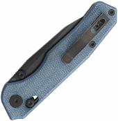 CMB18E CMB Explorer CMB-18E – Couteau Pliant EDC Axis Lock Lame Drop Point 14C28N BLK Manche Micarta Blue - Livraison Gratuite 