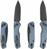 CMB18E CMB Explorer CMB-18E – Couteau Pliant EDC Axis Lock Lame Drop Point 14C28N BLK Manche Micarta Blue - Livraison Gratuite 