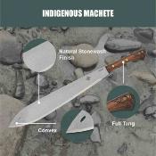 CTK2012175HC Machette Condor Indigenous | Lame 44 cm Acier Carbone 1075 | Manche Noyer & Housse Cuir - Made in El Salvador - Livraison Gratuite