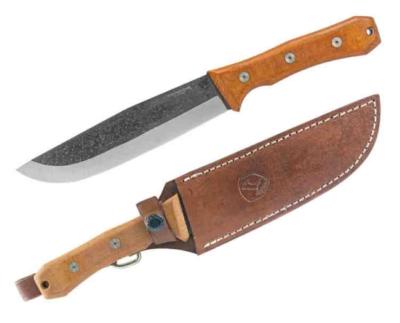 CTK28357HC Couteau Condor Mountain Pass Camp Lame Acier 1095 Etui Cuir El Salvador - Livraison Gratuite