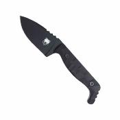 CTKPSBLK CobraTec Small Kingpin Black | Couteau à Lame Fixe | Drop Point D2 | Manche G-10 Noir Kydex Sheath - Livraison Gratuite