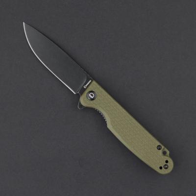 DGRDPMOLBW Daggerr Dopey DL – Couteau Liner Lock | Lame Drop Point 8Cr14MoV Blk Stonewash | Manche FRN OD Green - Livraison Gratuite