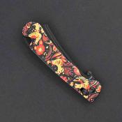 DGRFM024SXOX Daggerr Behemoth Slim Khokhloma – Couteau pliant X-Lock Lame Acier VG-10 PVD Manche G10 Noir - Livraison Gratuite