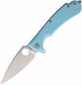 DGRRSTFSW Daggerr Knives Resident | Couteau Pliant | Lame Spear Point 8Cr14MoV Stonewash | Manche FRN Bleu Clair | Livraison Gratuite