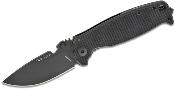 DPXHSF305 Couteau DPx Gear HEST/F 3.0 Triple Black - Lame Drop Point Acier Sleipner - Manche G10 et Titane - Frame Lock - Italy - Livraison Gratuite