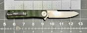 DTK3896MGR Dreamtech - Couteau de poche Lame Drop Point Acier D2 Manche Micarta Vert Linerlock - Livraison Gratuite