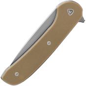 FF009T Couteau Ferrum Forge Gent 2.0 Tan Lame Acier 9Cr13MoV IKBS - Livraison Gratuite