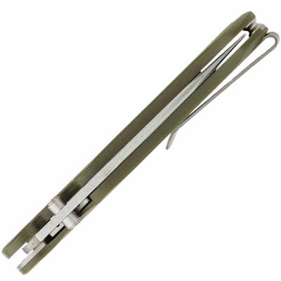 G1066476 Couteau Gerber Confidant | Lame Drop Point Acier 7Cr17MoV | Manche G10 OD Green & Bambou - Livraison Gratuite