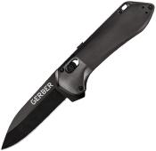G1640 Couteau Semi Automatique Gerber Highbrow Black Lame Acier 7Cr17MoV Pivot Lock - Livraison Gratuite