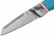 G1699 Couteau Gerber Straightlace | Lame Sheepsfoot Acier 7Cr17MoV Polished | Manche Blue Aluminum Slipjoint - Livraison Gratuite