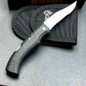 G6151G Couteau Gerber GatorMate Lockback Clip Point Acier 440 Manche Kraton Etui Nylon USA - Livraison Gratuite