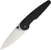 HTK06BLKS Couteau Hightron Birdidi Black Drop Point Lame Acier D2 Sécurité Button Lock Bearing - Livraison Gratuite